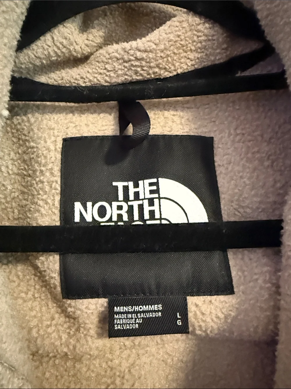 The North Face Men's Tan and Black Fleece Shirt Jacket
